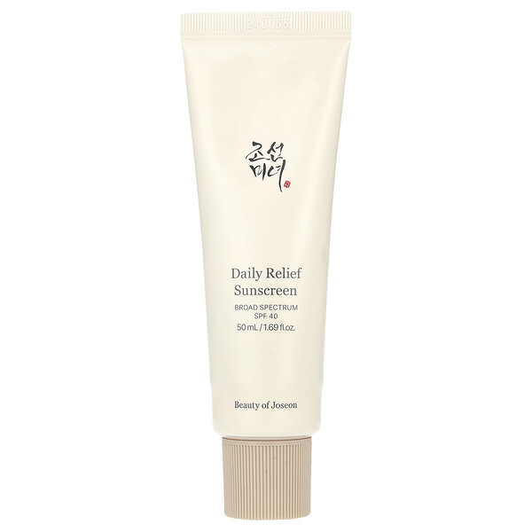 Daily Relief Sunscreen, SPF 40, 1.69 fl oz (Жидкие унции) (50 ml) Beauty of Joseon