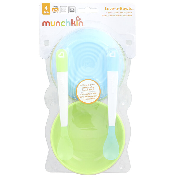 Love-a-Bowls™, 4 Months +, 10 Piece Set Munchkin