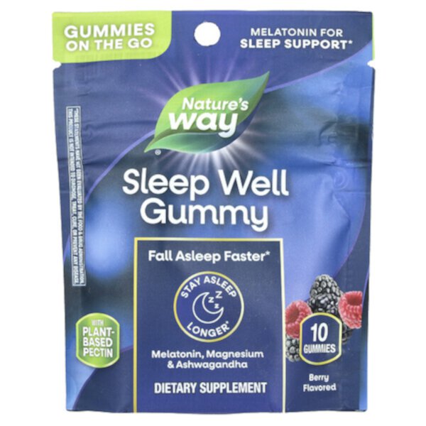 Sleep Well Gummy, Berry, 10 Gummies Nature's Way