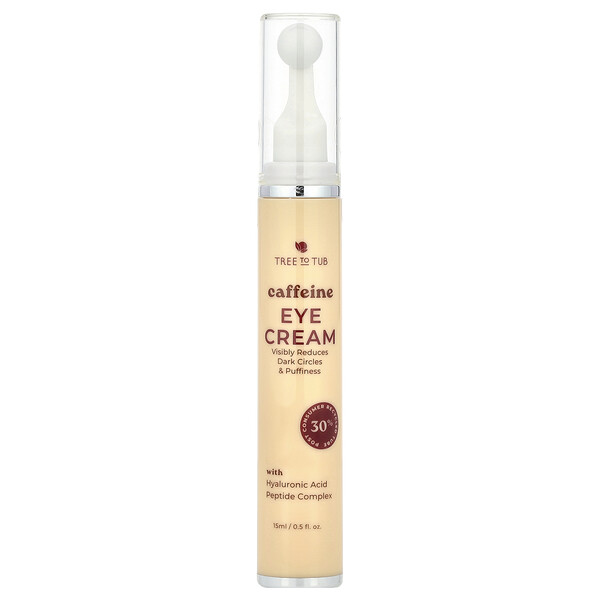 Caffeine Eye Cream, 0.5 fl oz (15 ml) Tree To Tub