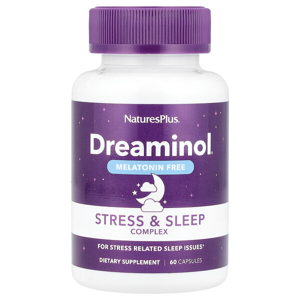 Dreaminol®, Stress & Sleep Complex, Melatonin Free, 60 Capsules NaturesPlus