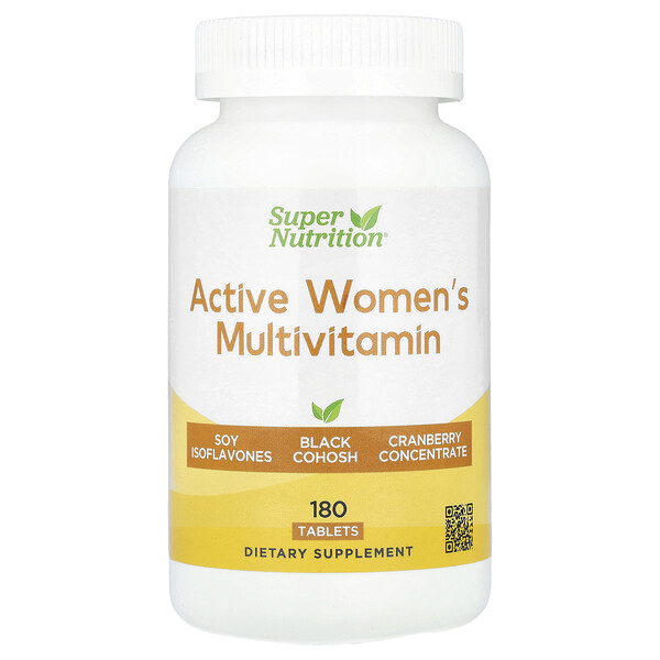 Active Women's Multivitamin, 180 Tablets Super Nutrition