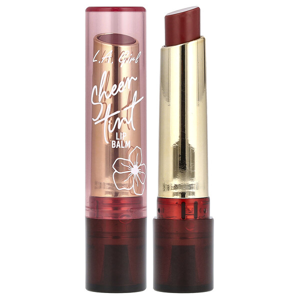 Sheer Tint Lip Balm, GLC606 Sheer Black Cherry , 0.07 oz (2 g) L.A. Girl