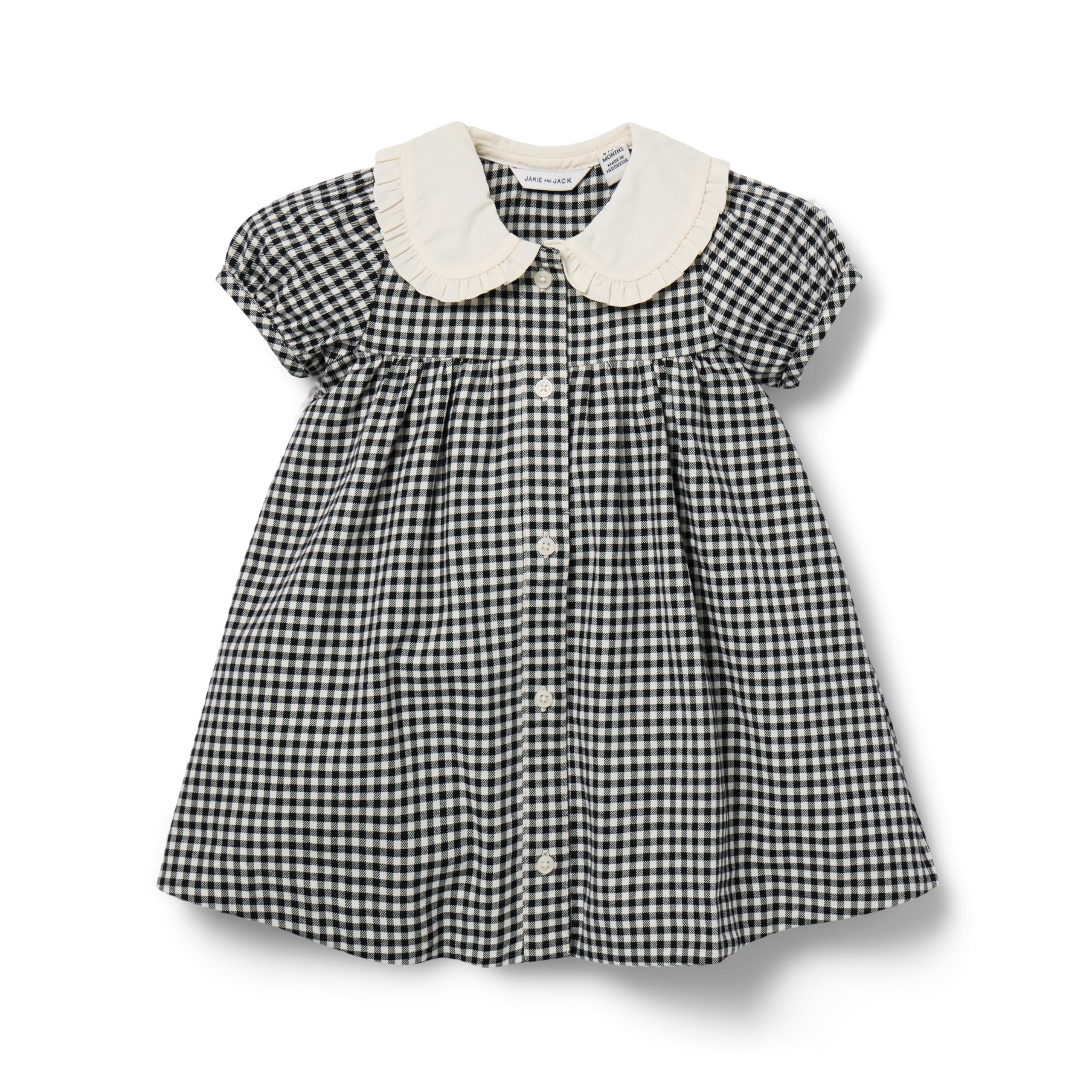 Checked Collar Dress (Infant) Janie and Jack