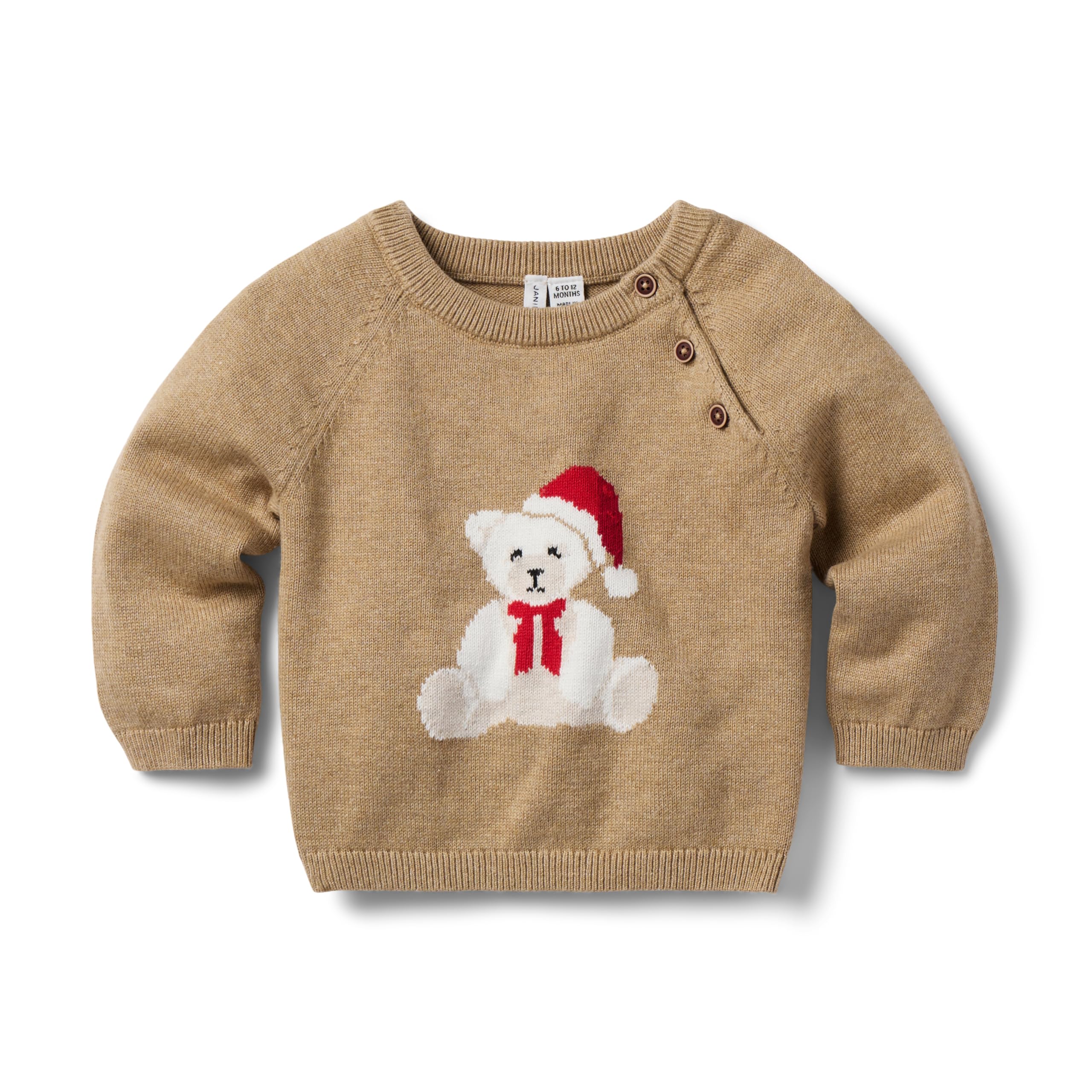 Santa Bear Icon Sweater (Infant) Janie and Jack