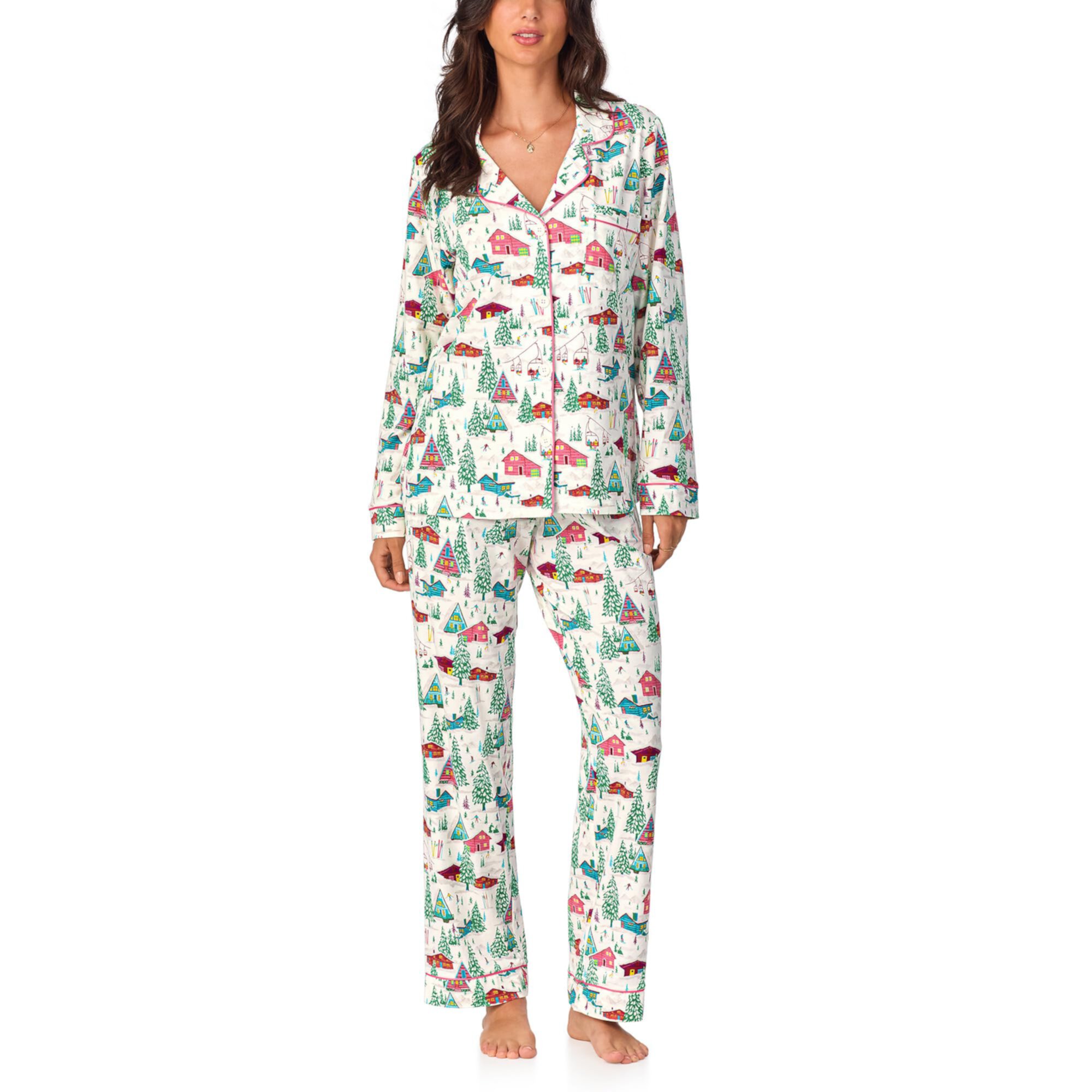 Long Sleeve Classic Cotton Knit Pajama Set BedHead