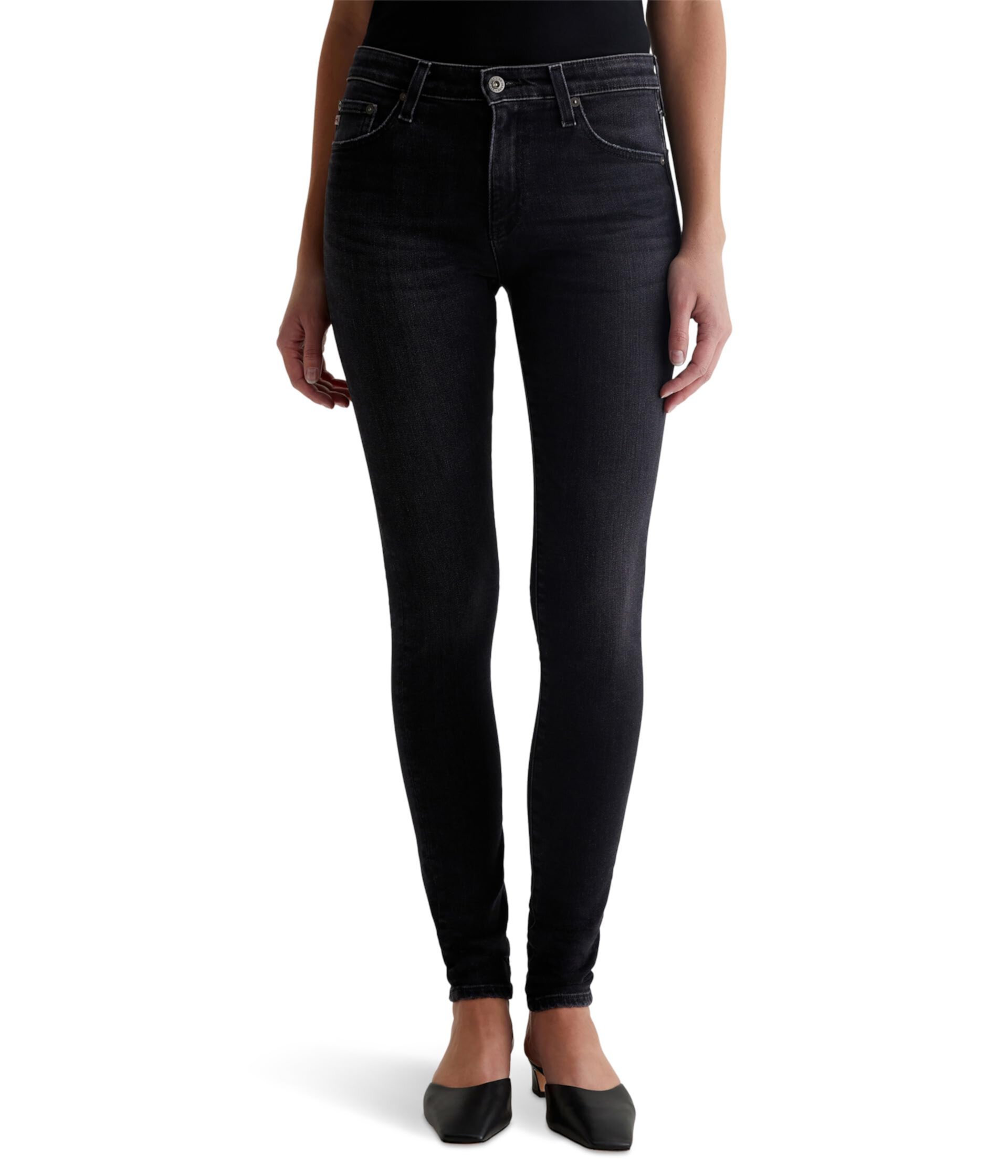 Farrah Mid-Rise Skinny Jeans in 2 Years Ginza AG Jeans