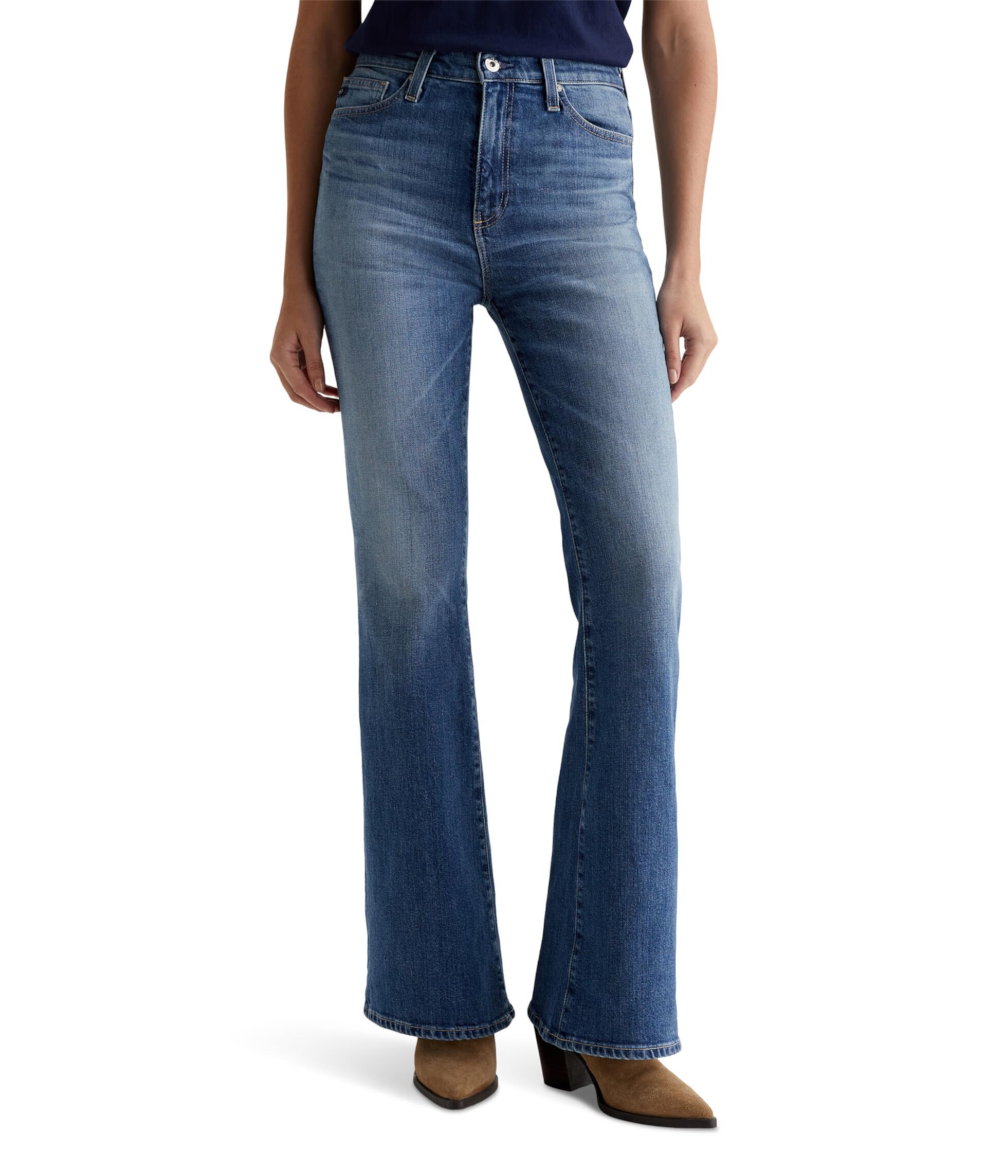 Madi Super High-Rise Flare Jeans in Deja Vu AG Jeans