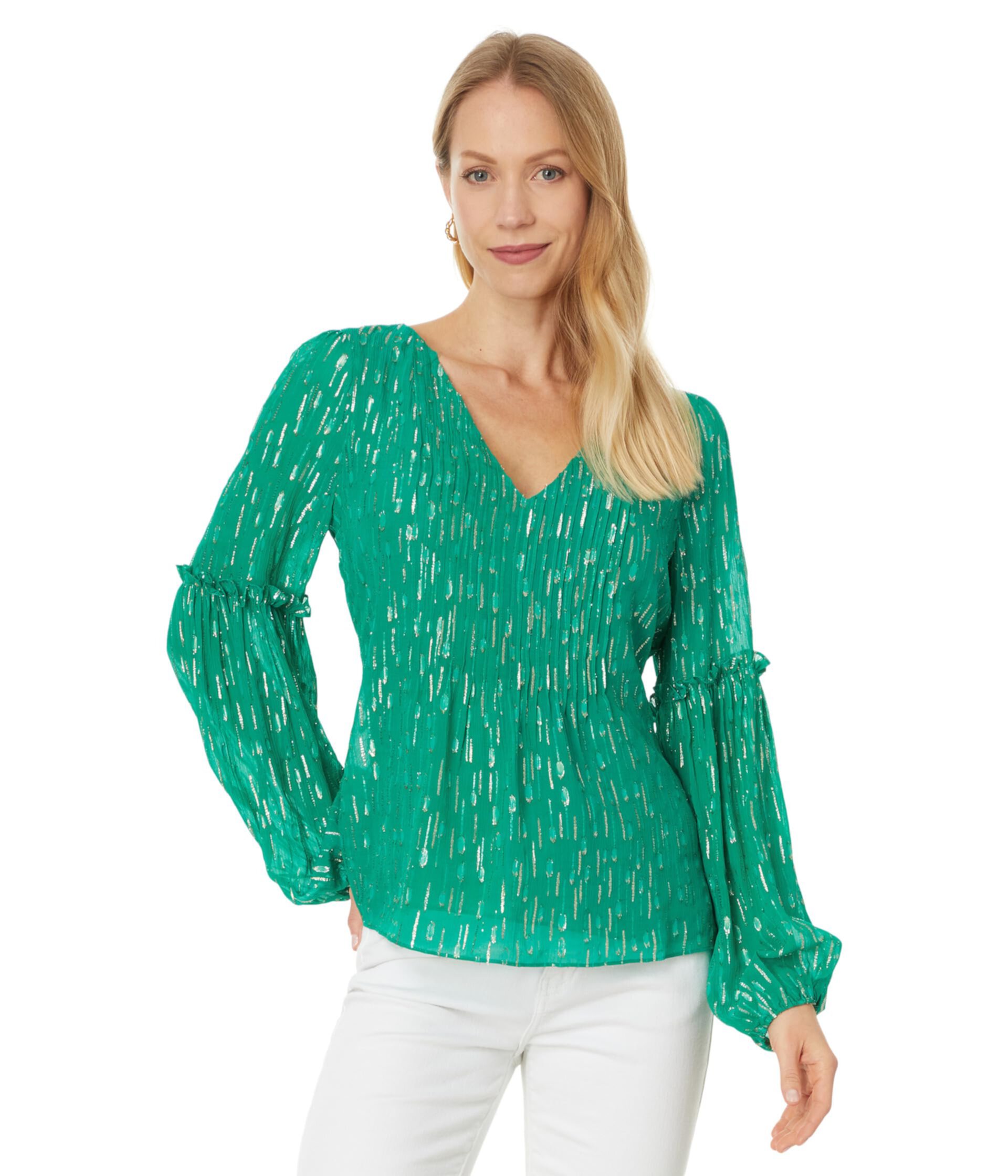 Женская Блузка Lilly Pulitzer Cleme Long Sleeve Top Lilly Pulitzer