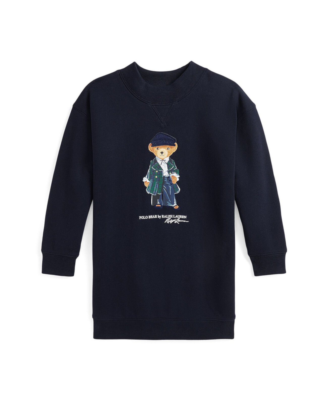 Toddler and Little Girls Polo Bear Fleece Sweatshirt Dress Polo Ralph Lauren