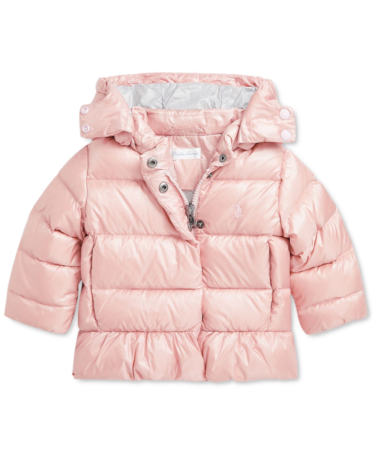 Baby Metallic Peplum Bomber Coat Polo Ralph Lauren