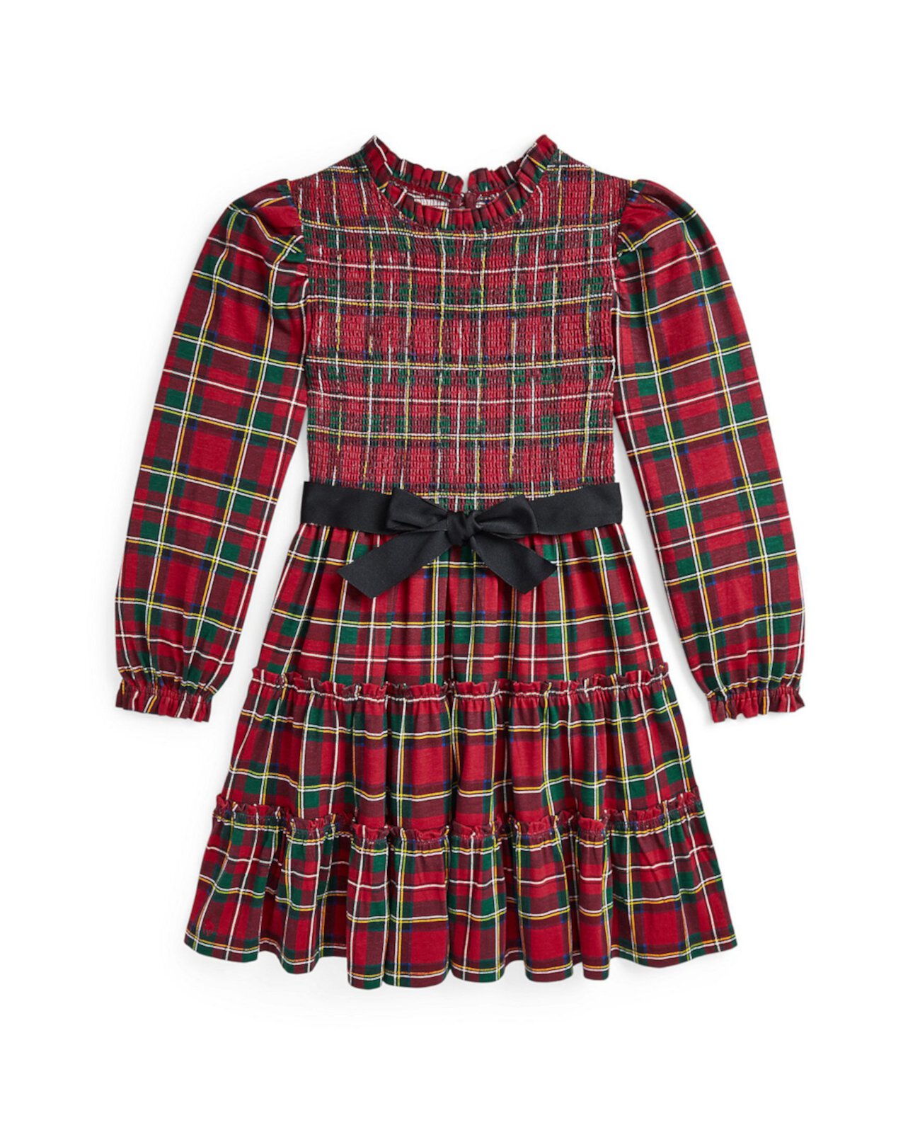 Big Girls Plaid Smocked Cotton Jersey Dress Polo Ralph Lauren