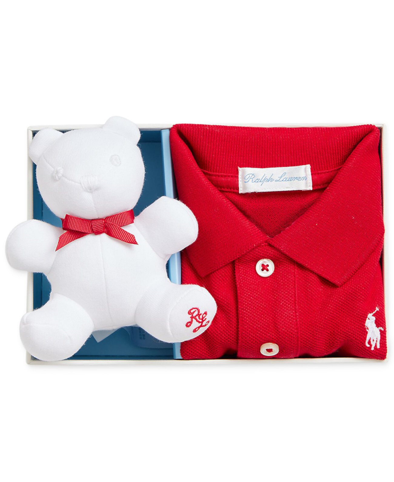 Baby My First Polo Shirt & Bear Gift Set Polo Ralph Lauren