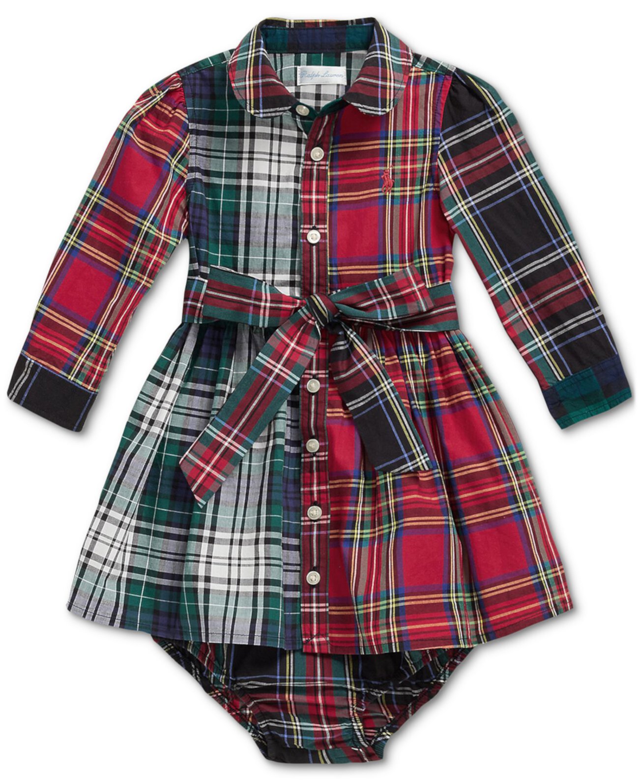 Baby Girls Cotton Plaid Dress Polo Ralph Lauren