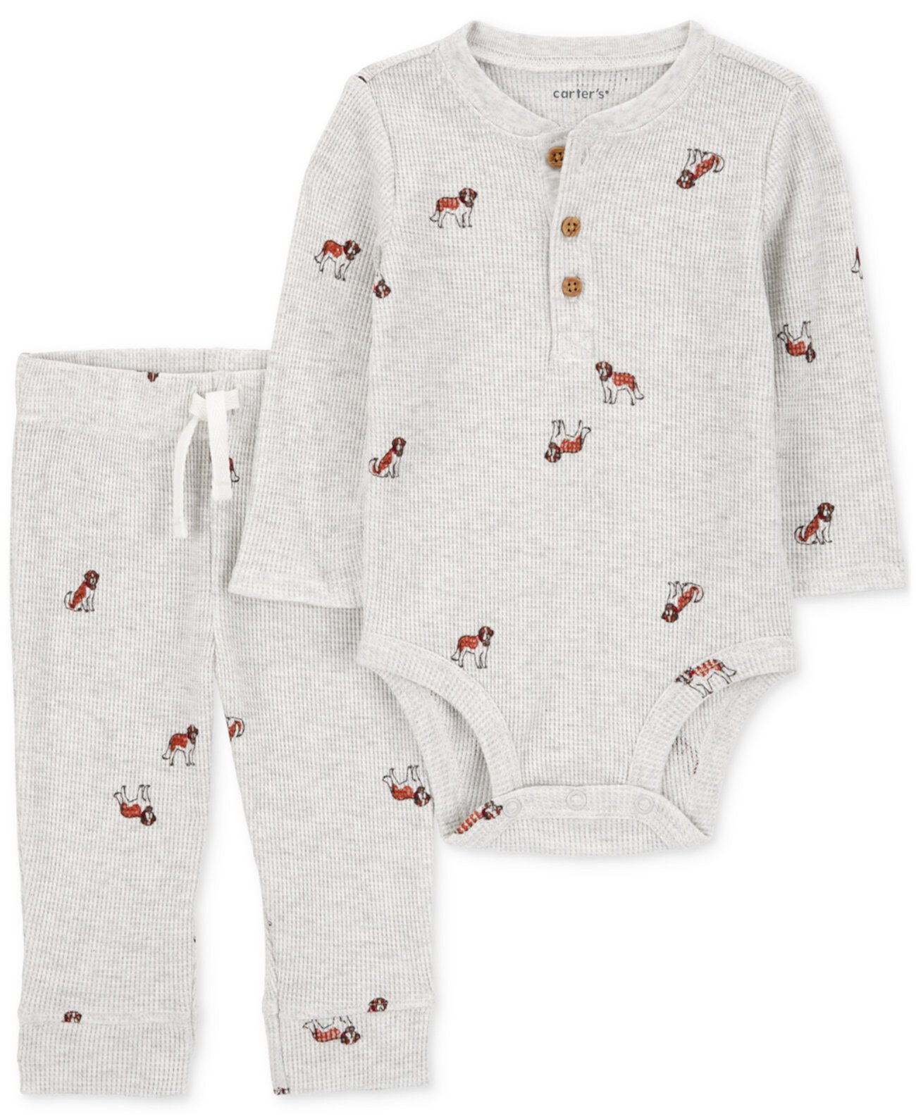 Baby Boys Dog-Print Bodysuit & Pants, 2 Piece Set Carter's