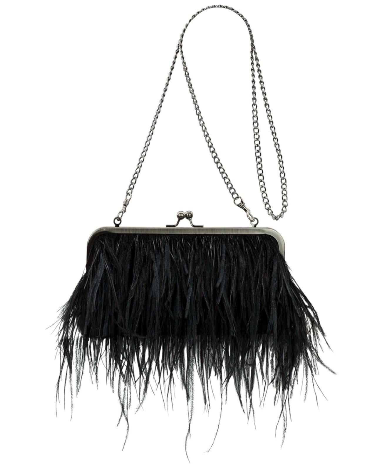 Potenaz Small Velvet and Feather Frame Bag Patricia Nash