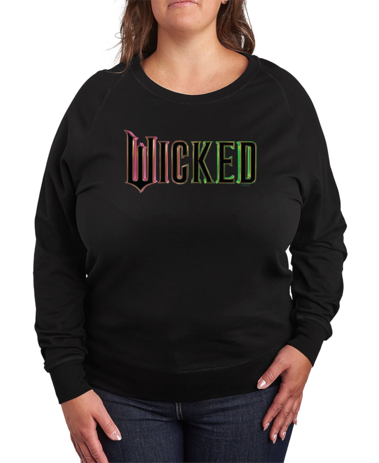 Plus Size Wicked Theatrical Logo Graphic Pullover T-Shirt Hybrid Apparel