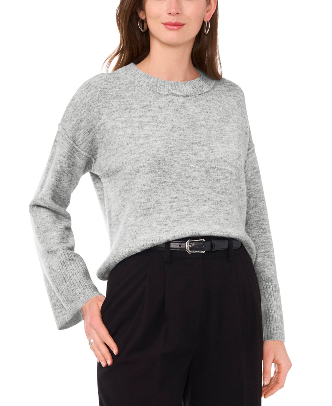 Women's Crewneck Raglan-Sleeve Sweater Vince Camuto