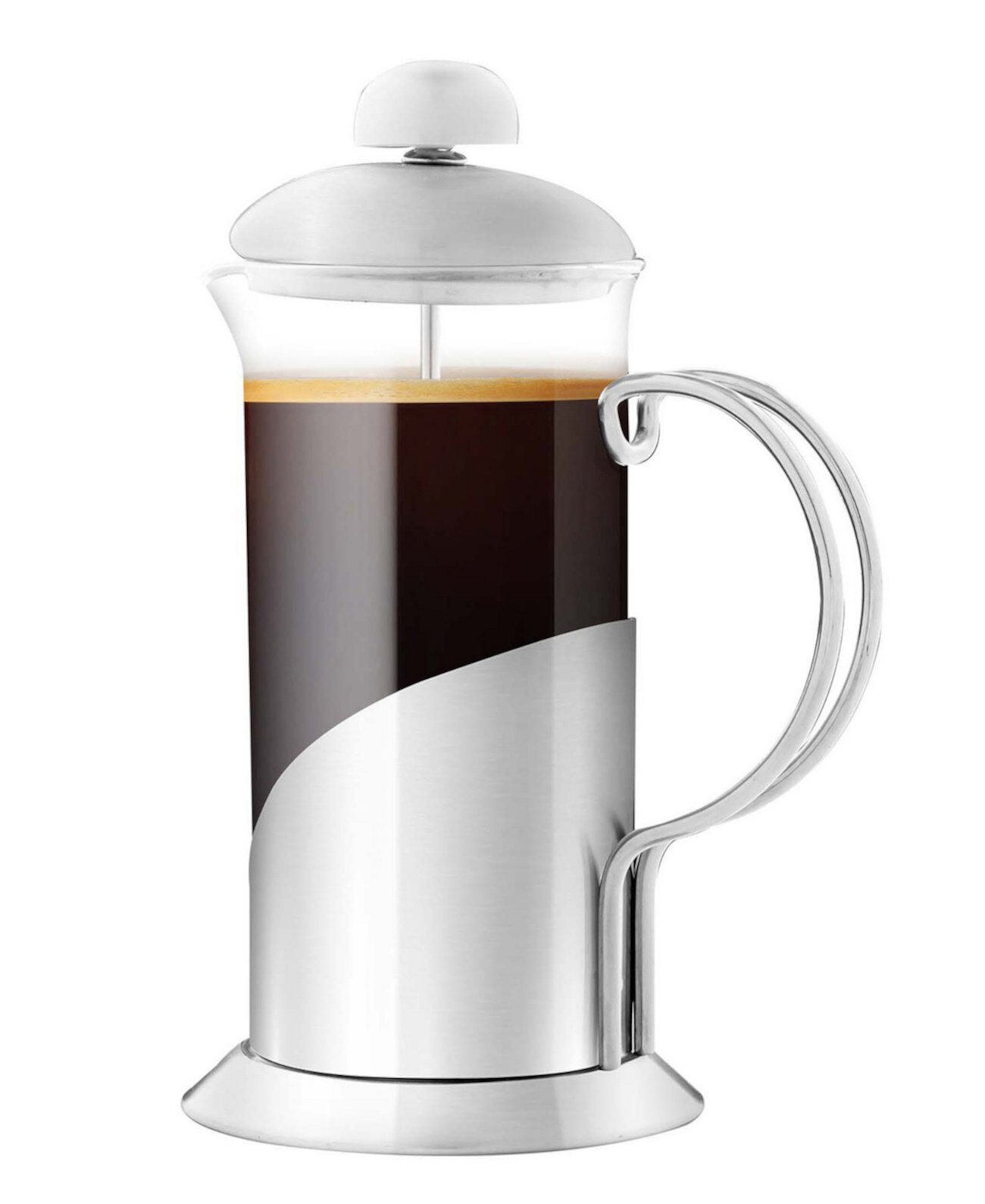 3 Inch, French Press Carafe Coffee & Tea Maker, 4 Filter Stainless Steel FSL12S OVENTE