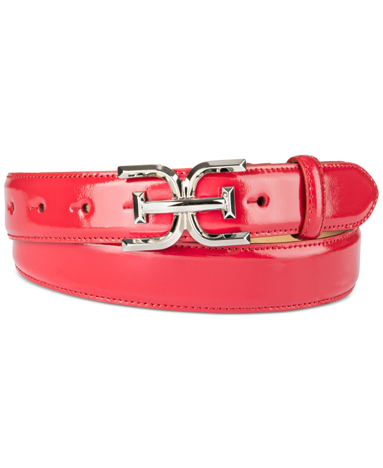 Ремень Sam Edelman Double-E Plaque Buckle с крокодиловой текстурой Sam Edelman