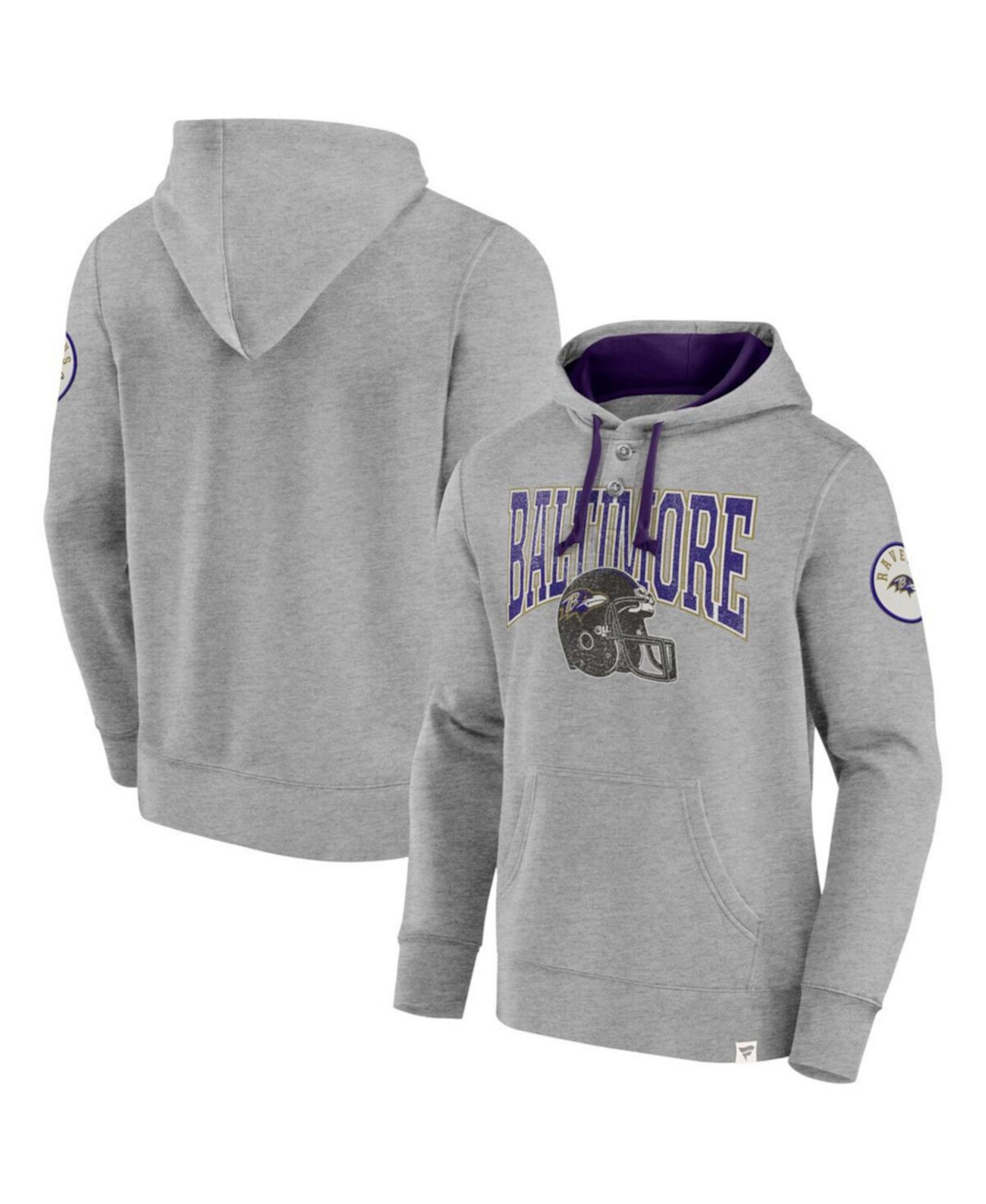 Men's Purple Baltimore Ravens Label Maker Pullover Hoodie Fanatics