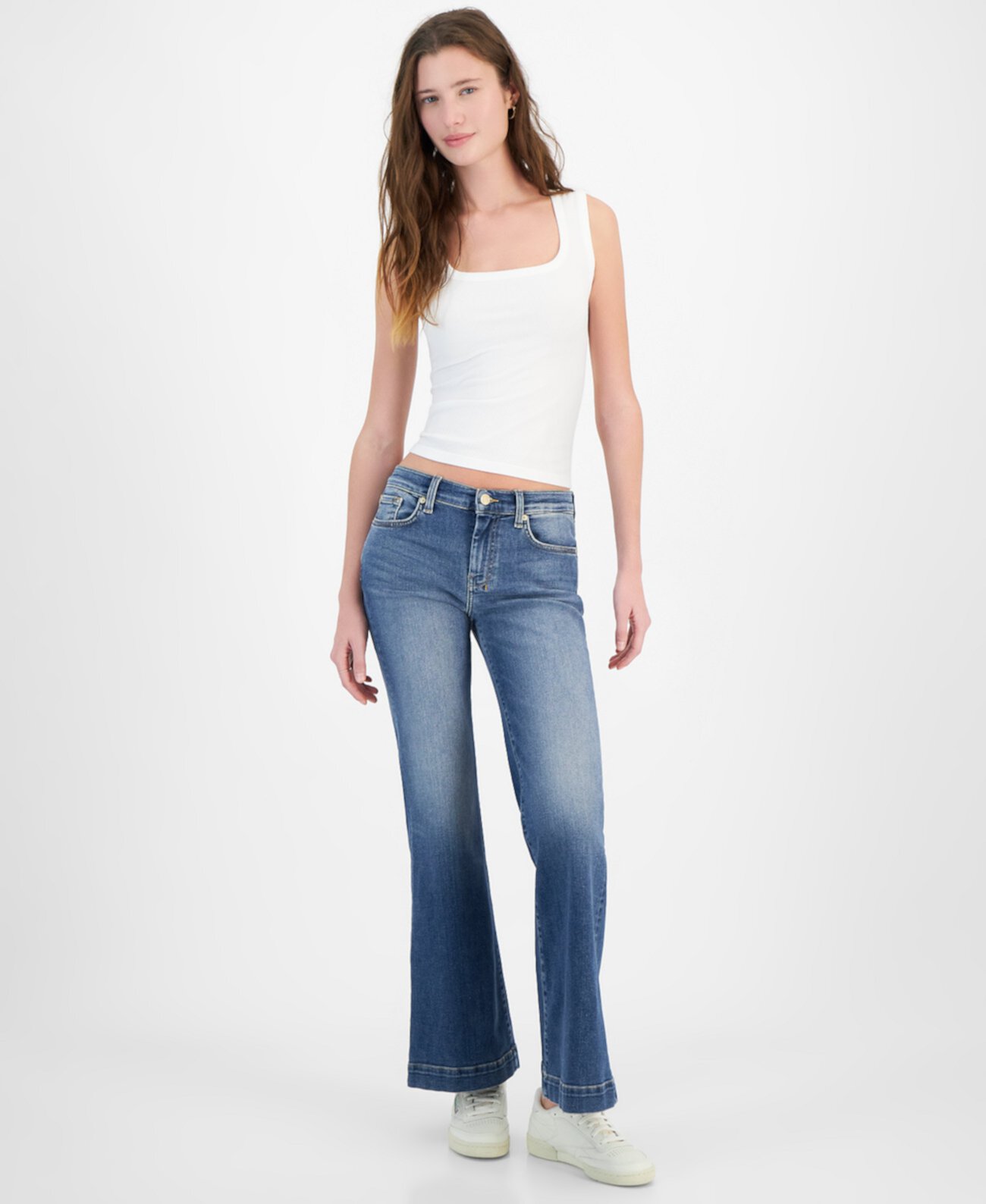 Women's Dojo Embellished-Back-Pocket Jeans 7 For All Mankind