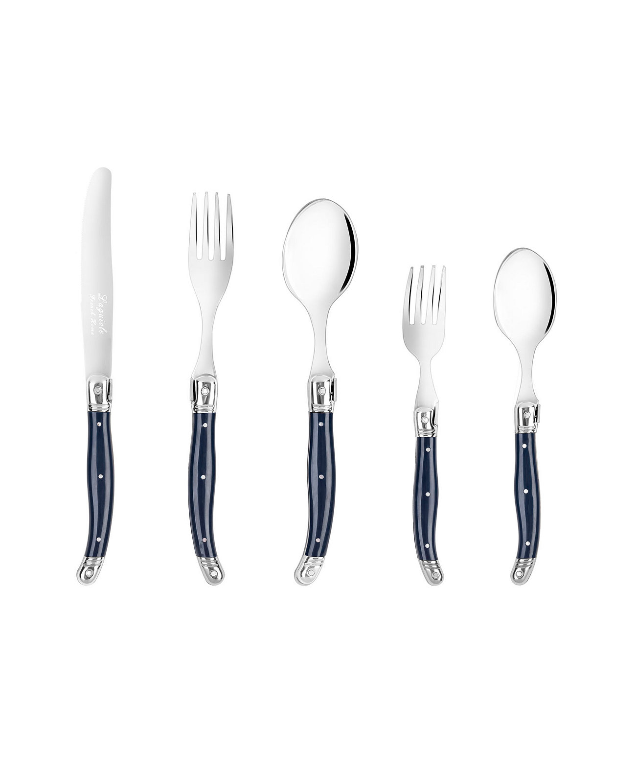 Laguiole Connoisseur 20-Piece 18/10 Stainless-Steel Flatware Set with Handles French Home