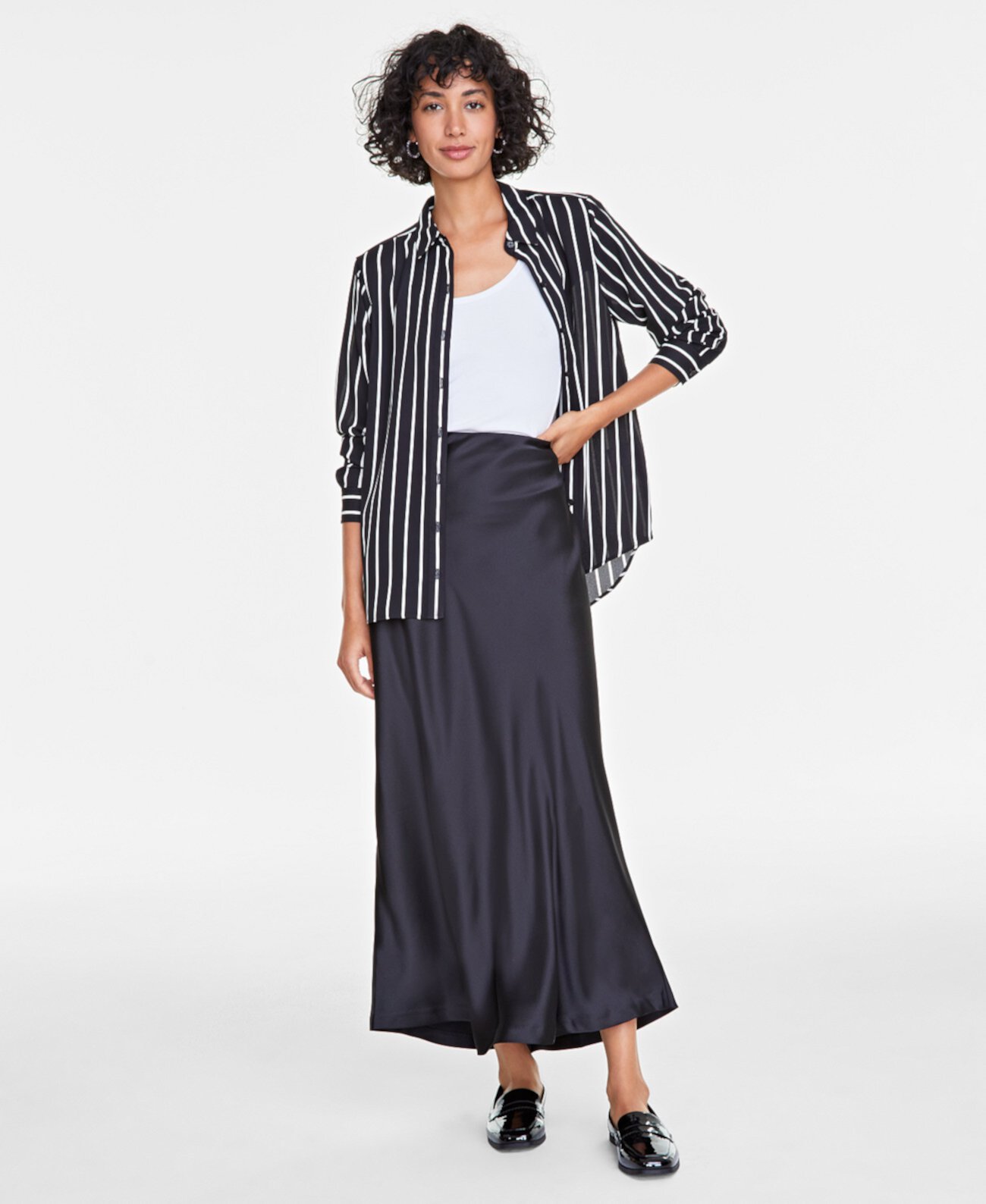 Women's Maxi Slip Skirt, Created for Macy's On 34th