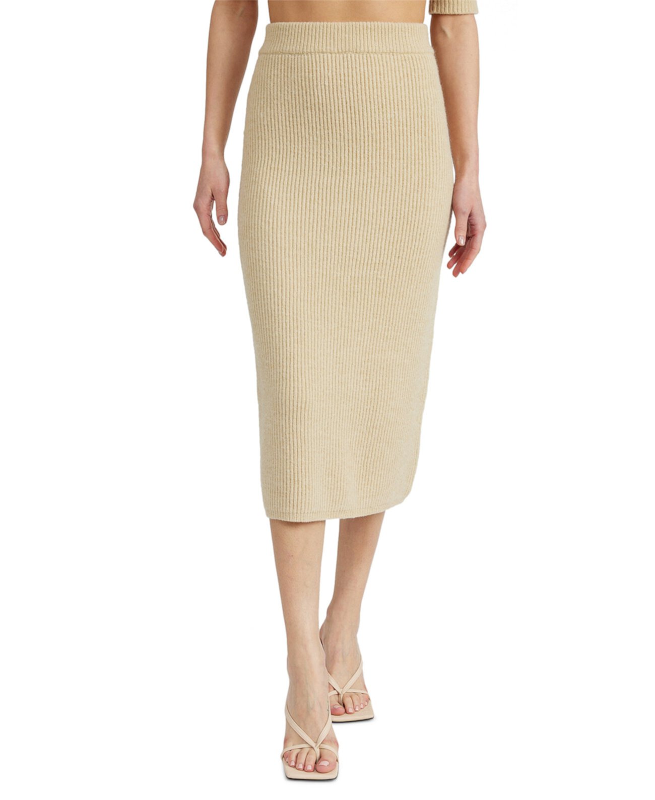 Women's Merril Ribbed Midi Pencil Skirt EN SAISON