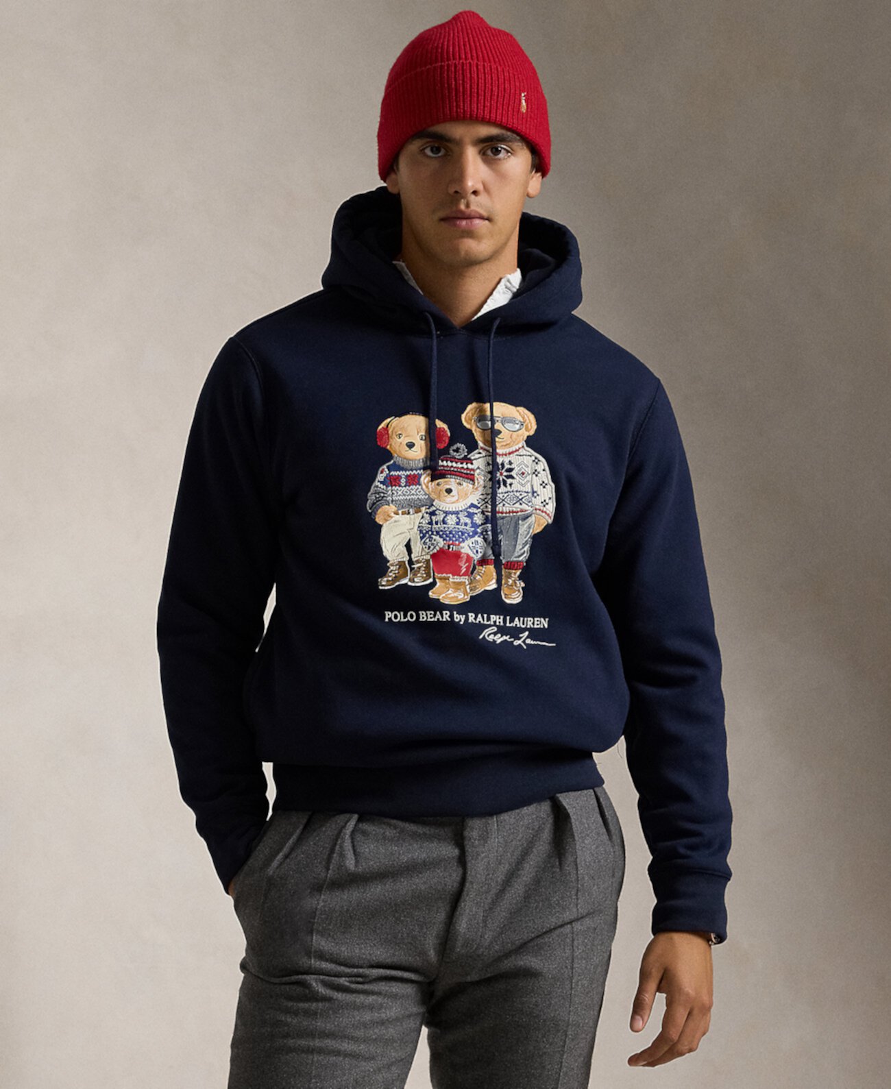 Men's Polo Bear Family Fleece Hoodie Polo Ralph Lauren