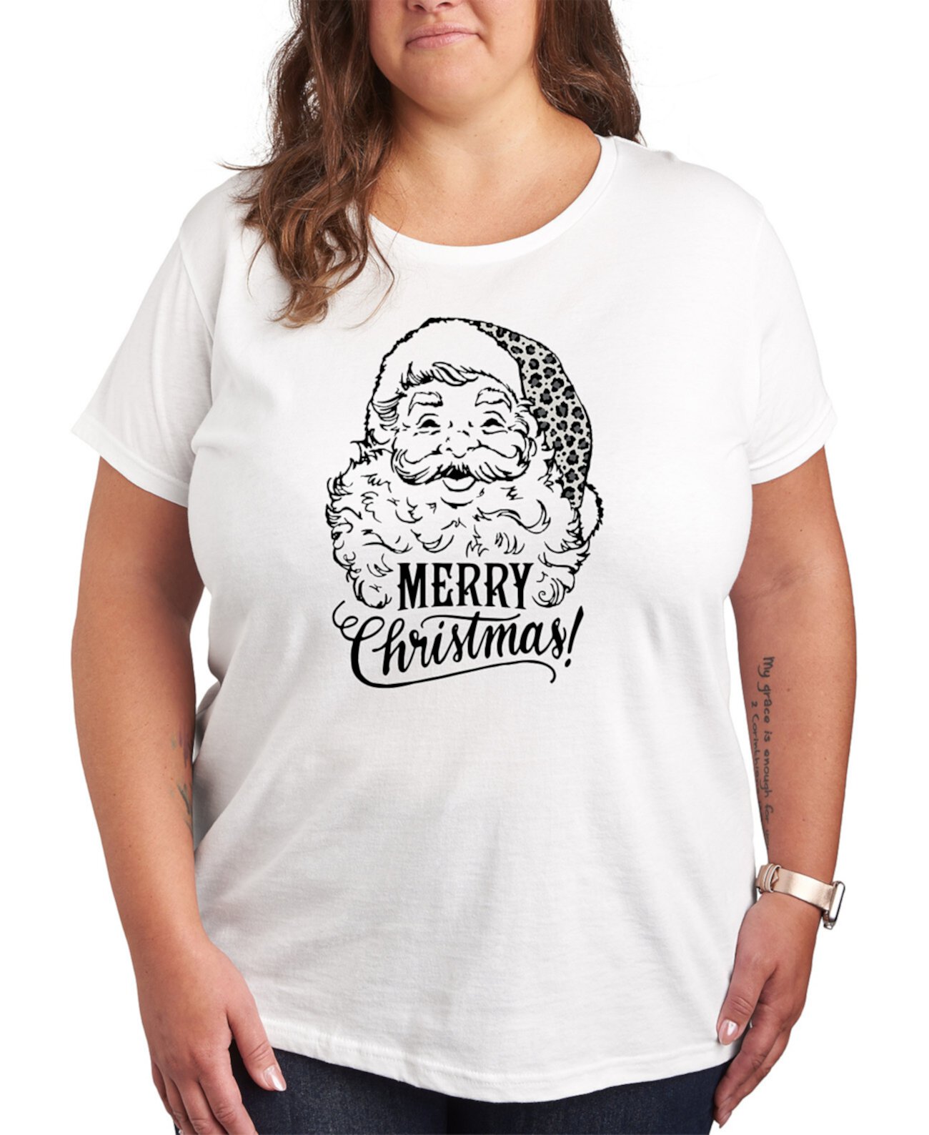 Plus Size Merry Christmas Graphic T-shirt Hybrid Apparel