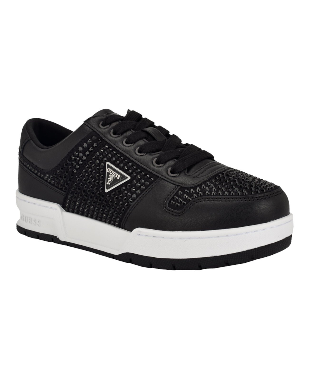 Women's Cieska Triple Triangle Embellished Court Sneakers GUESS