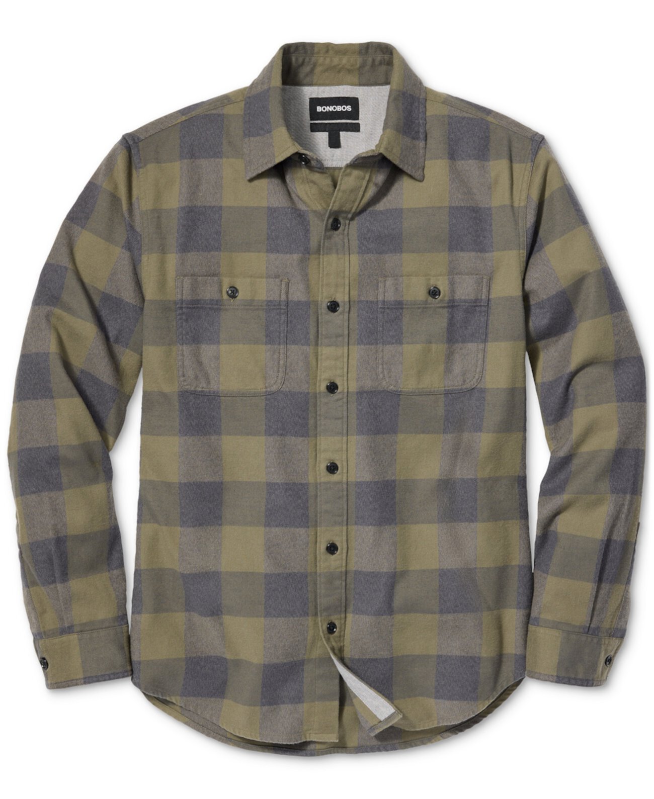 Men's Slim-Fit Buffalo Plaid Flannel Shirt Bonobos