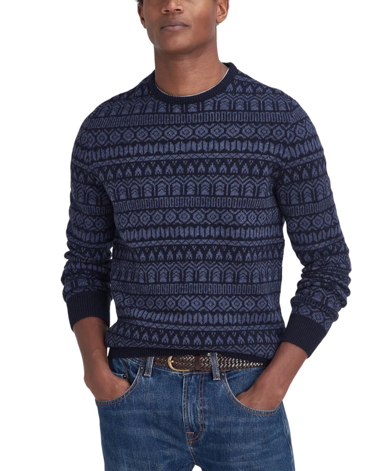 Мужской Свитер Barbour Stonebeck Классической Посадки с Узором Fair Isle Barbour