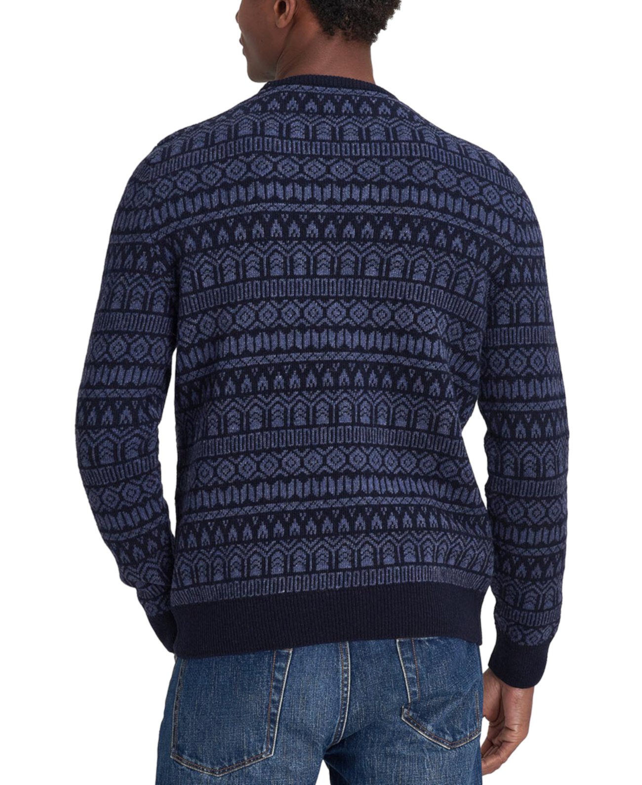 Мужской Свитер Barbour Stonebeck Классической Посадки с Узором Fair Isle Barbour