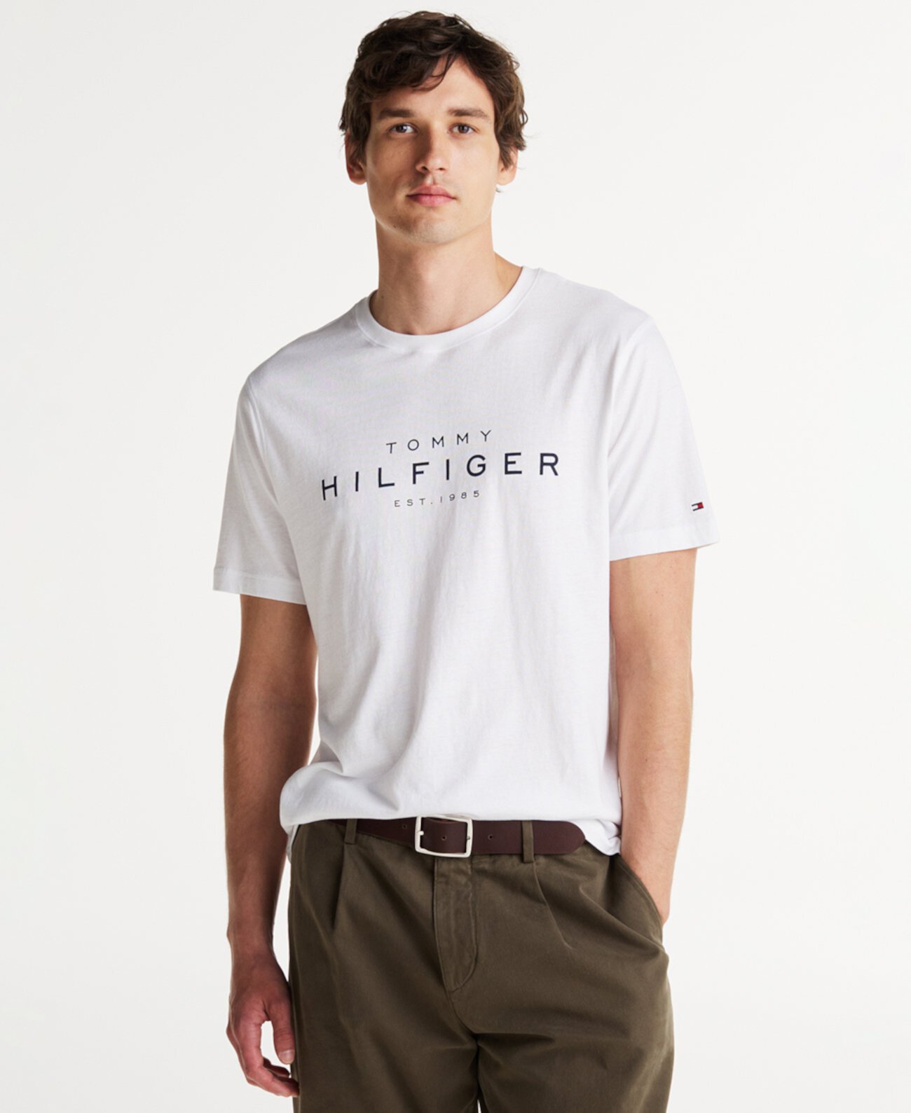 Men's Big Hilfiger Logo T-Shirt Tommy Hilfiger