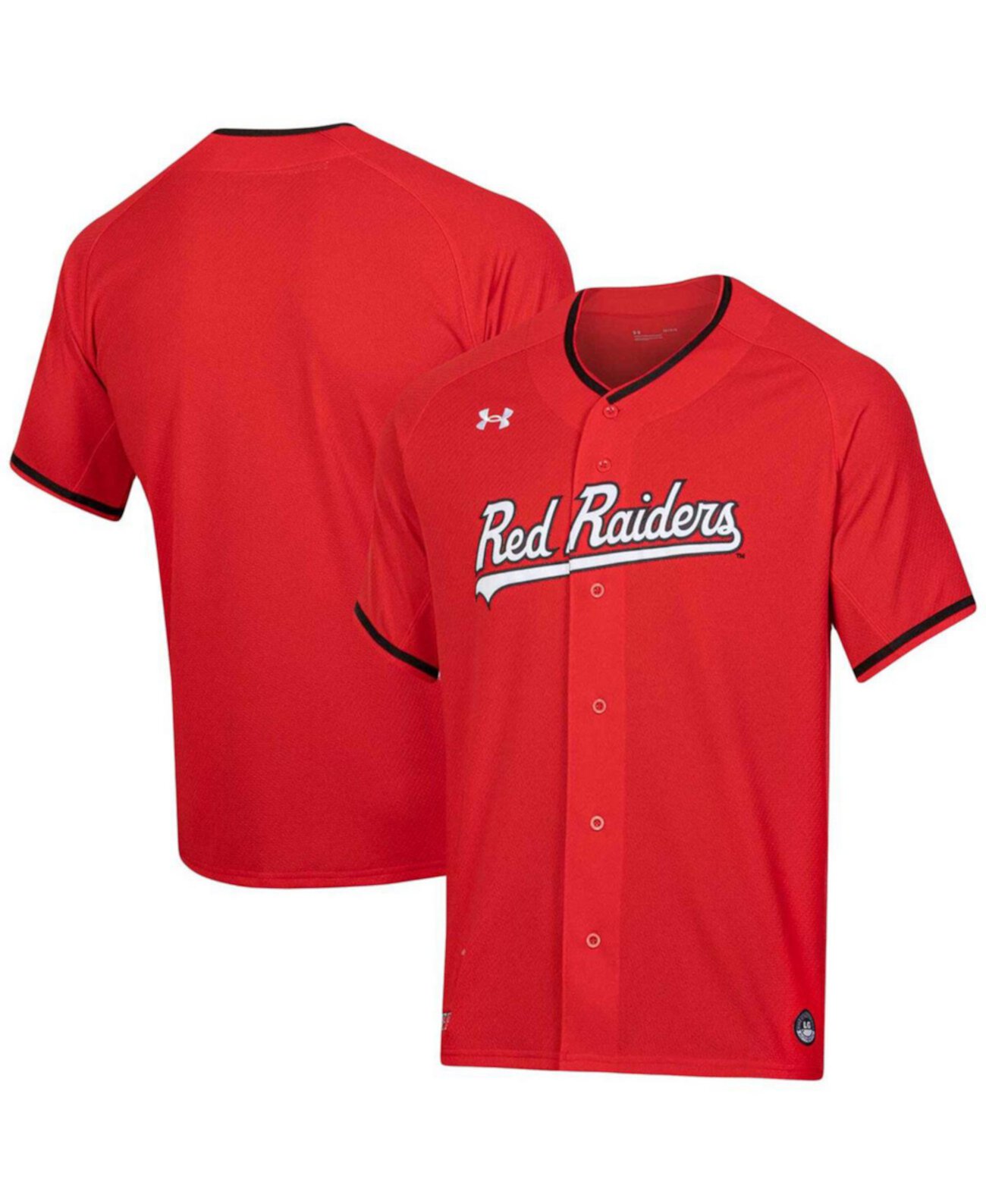 Men's Texas Tech Raiders Softball V-Neck Jersey Under Armour