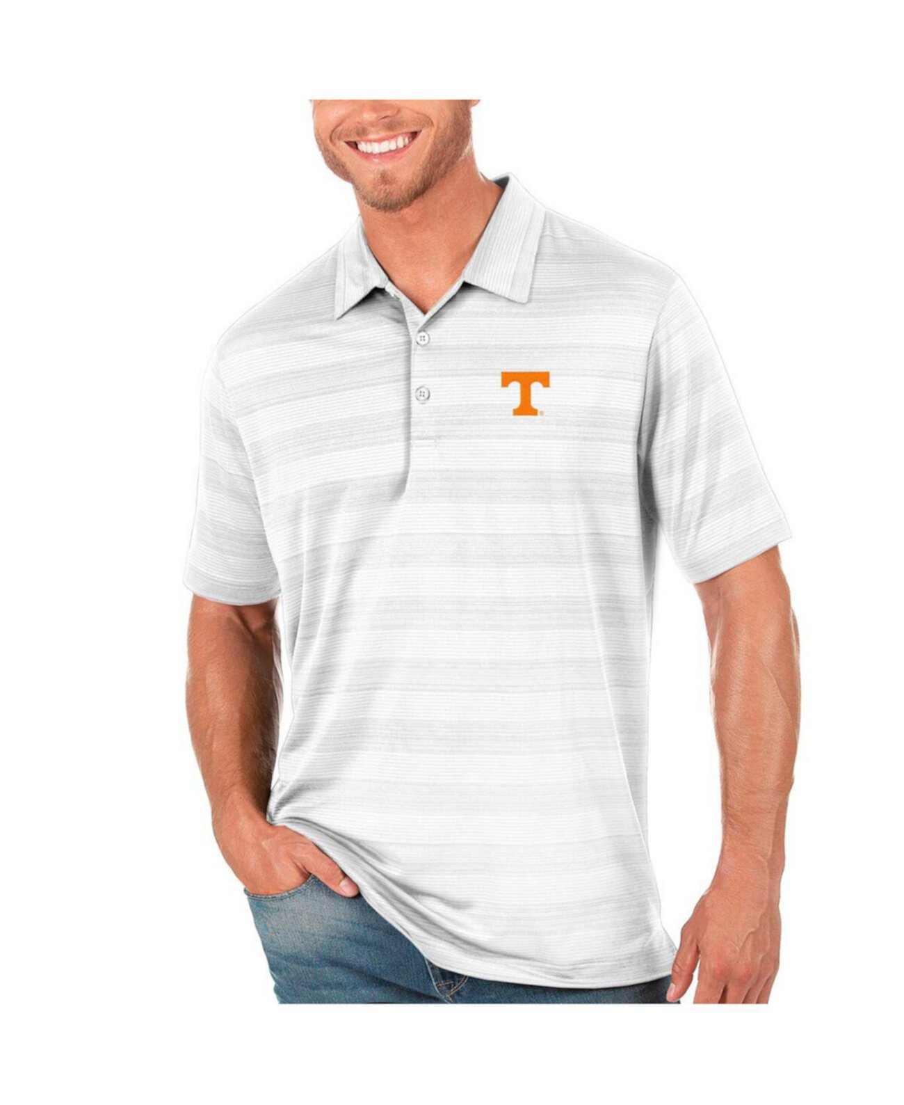 Men's White Tennessee Volunteers Compass Polo Antigua