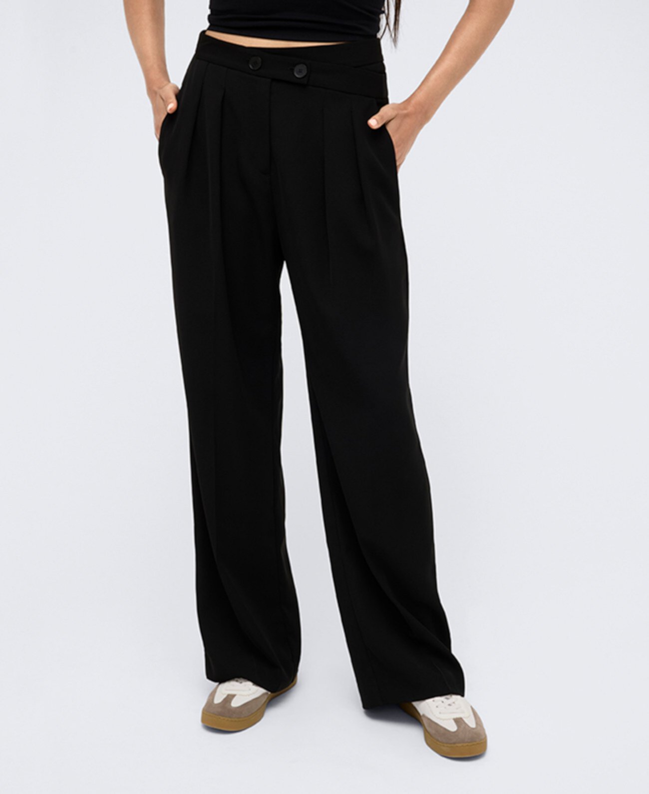 Women's High-Rise Criss-Cross Pants Kenneth Cole