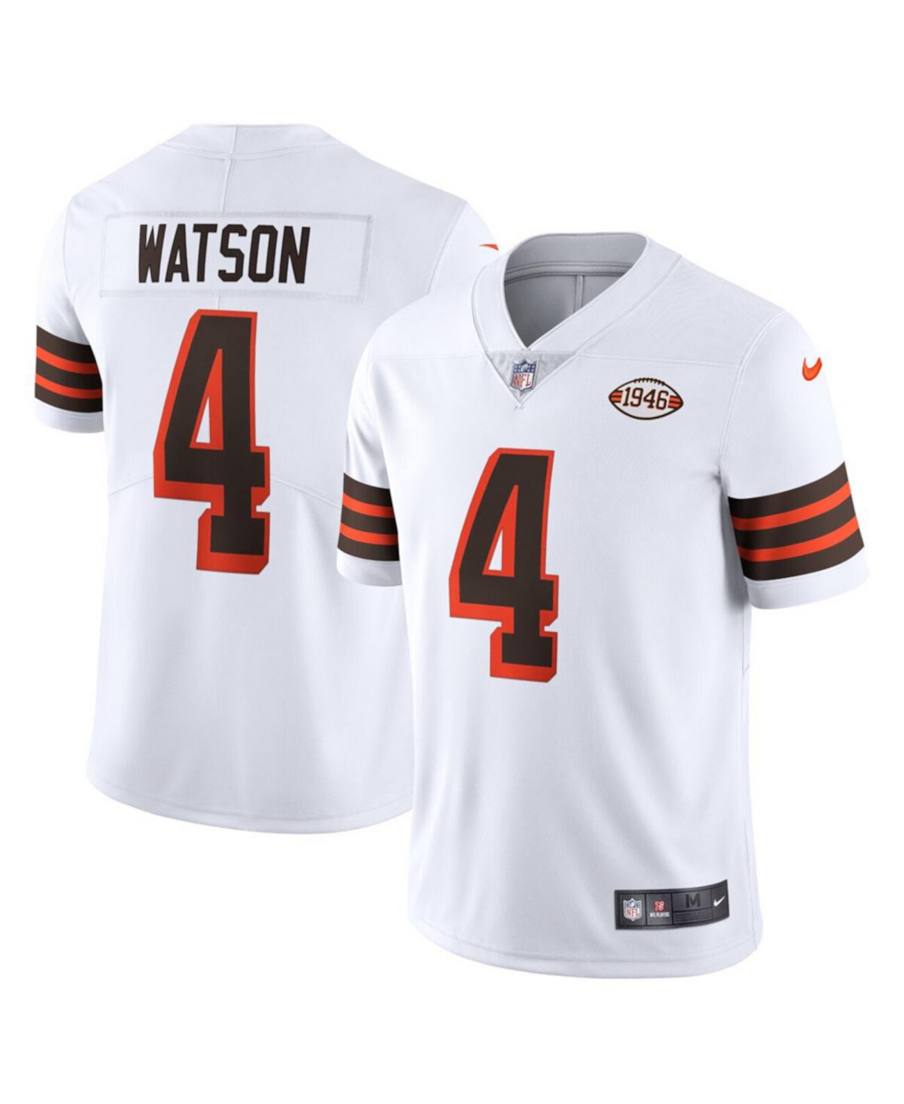 Men's Deshaun Watson White Cleveland Browns 2021 Alternate Vapor Limited Jersey Nike