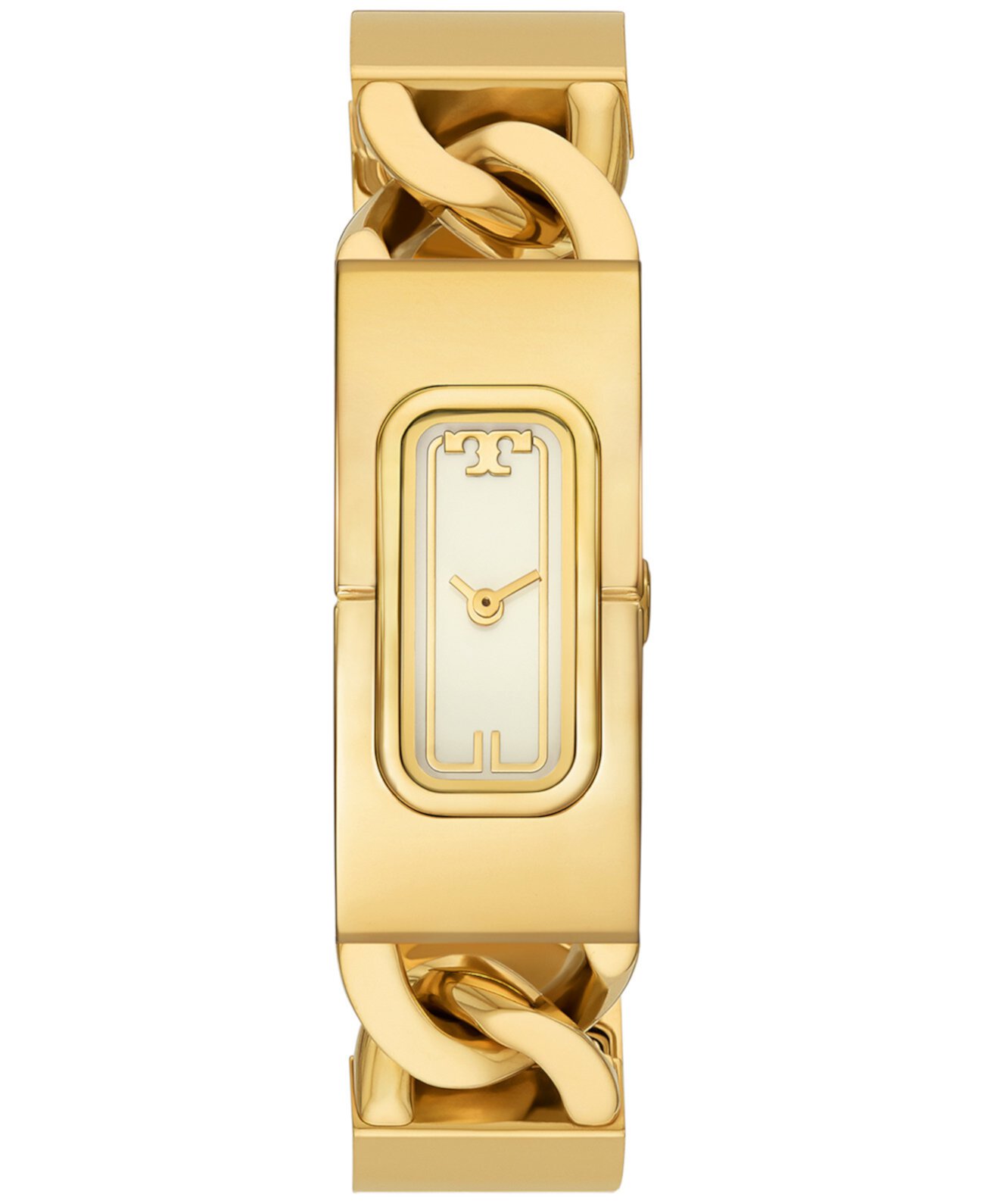 Механические часы Tory Burch Women's The T Watch с золотистой стальной браслетом 40mm Tory Burch