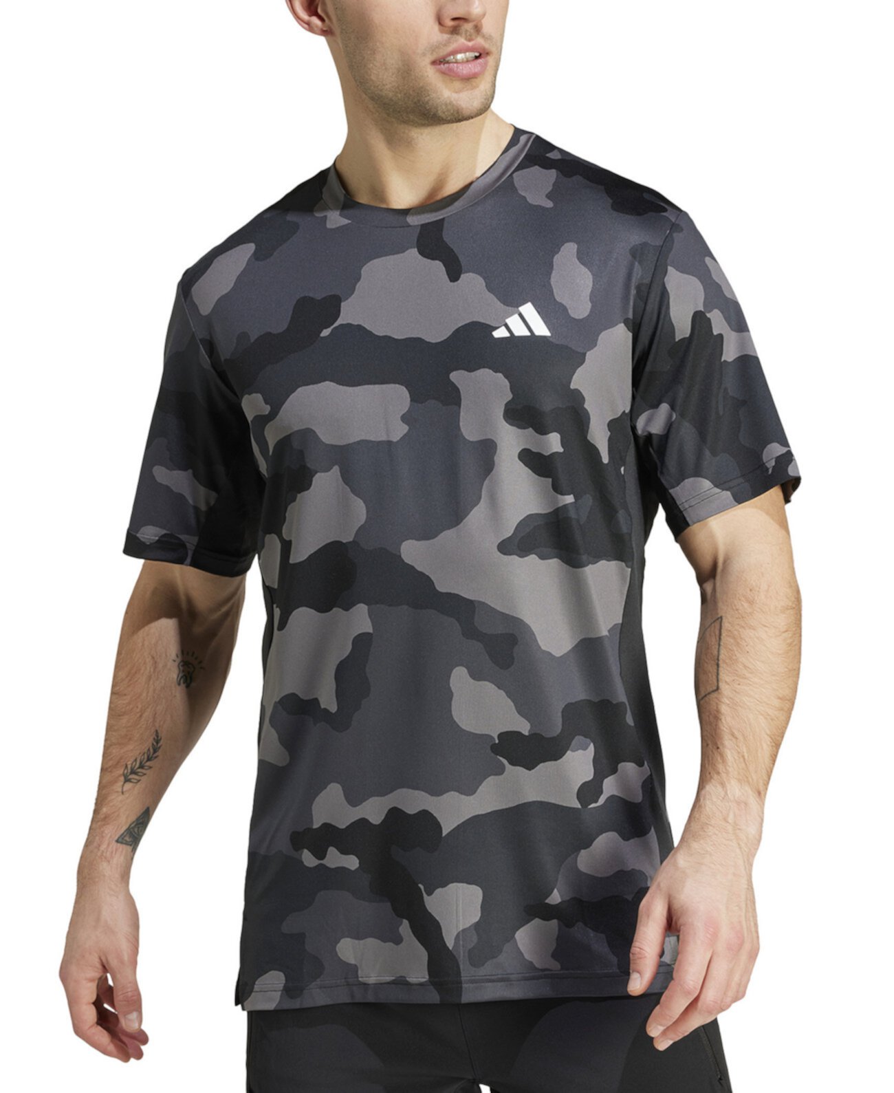 Men's AEROREADY Camo-Print Short-Sleeve T-Shirt Adidas