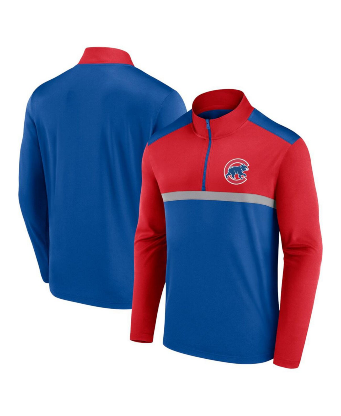 Мужское Худи Fanatics Chicago Cubs Unstoppable 1/4-Zip Fanatics