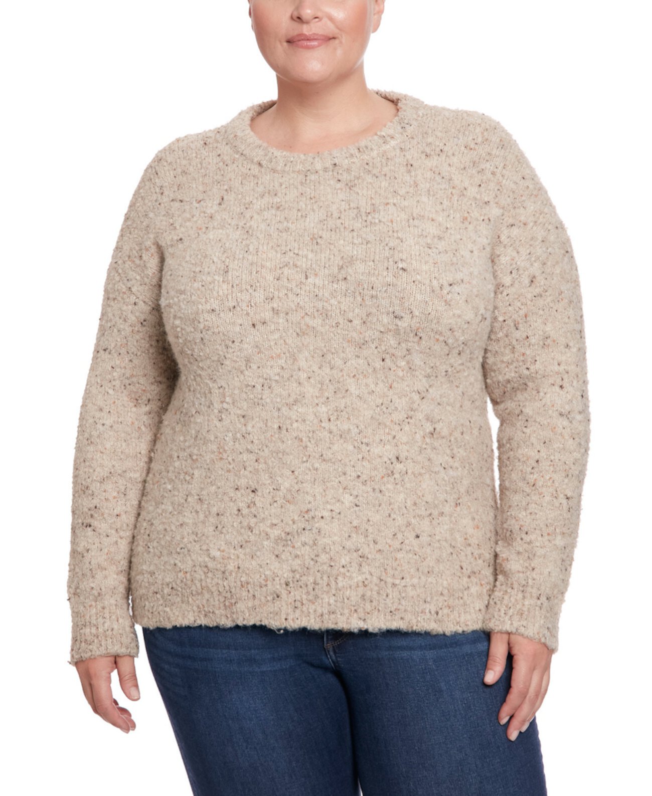 Женский Свитер JOSEPH A Plus Size Boucle Crewneck JOSEPH A