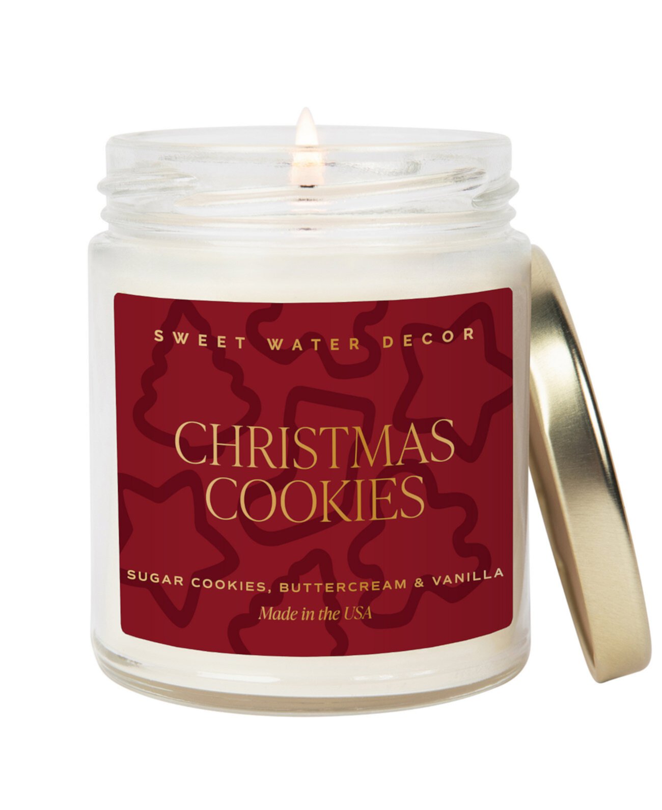 Christmas Cookies Candle, 9 oz. SWEET WATER DECOR