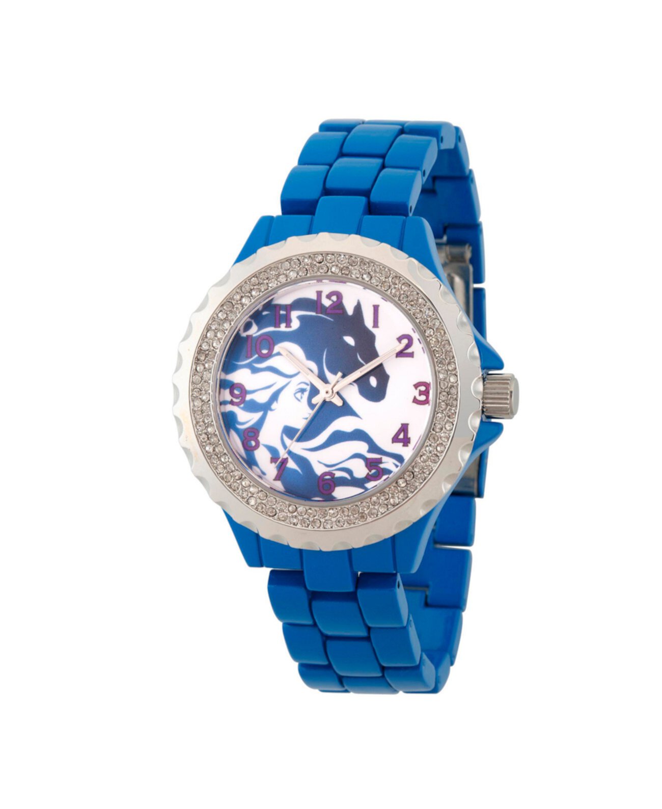 Disney Frozen 2 Elsa Women's Enamel Sparkle Blue Alloy Watch 41mm Ewatchfactory