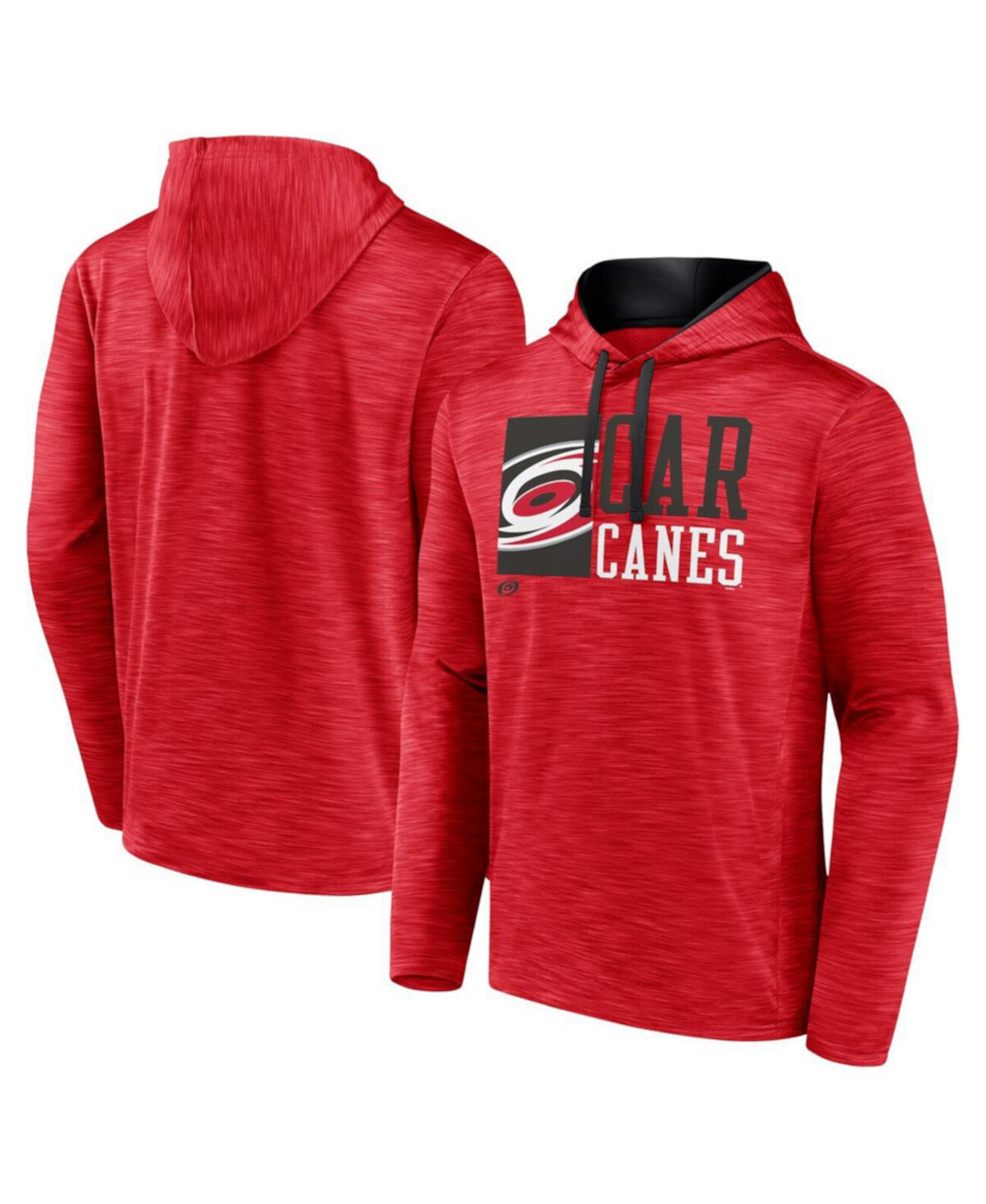 Men's Red Carolina Hurricanes Never Quit Pullover Hoodie Fanatics