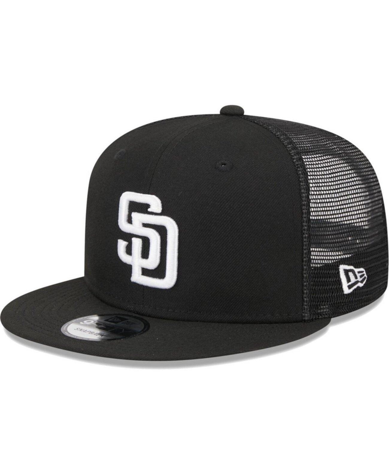 Men's Black San Diego Padres Trucker 9FIFTY Snapback Hat New Era