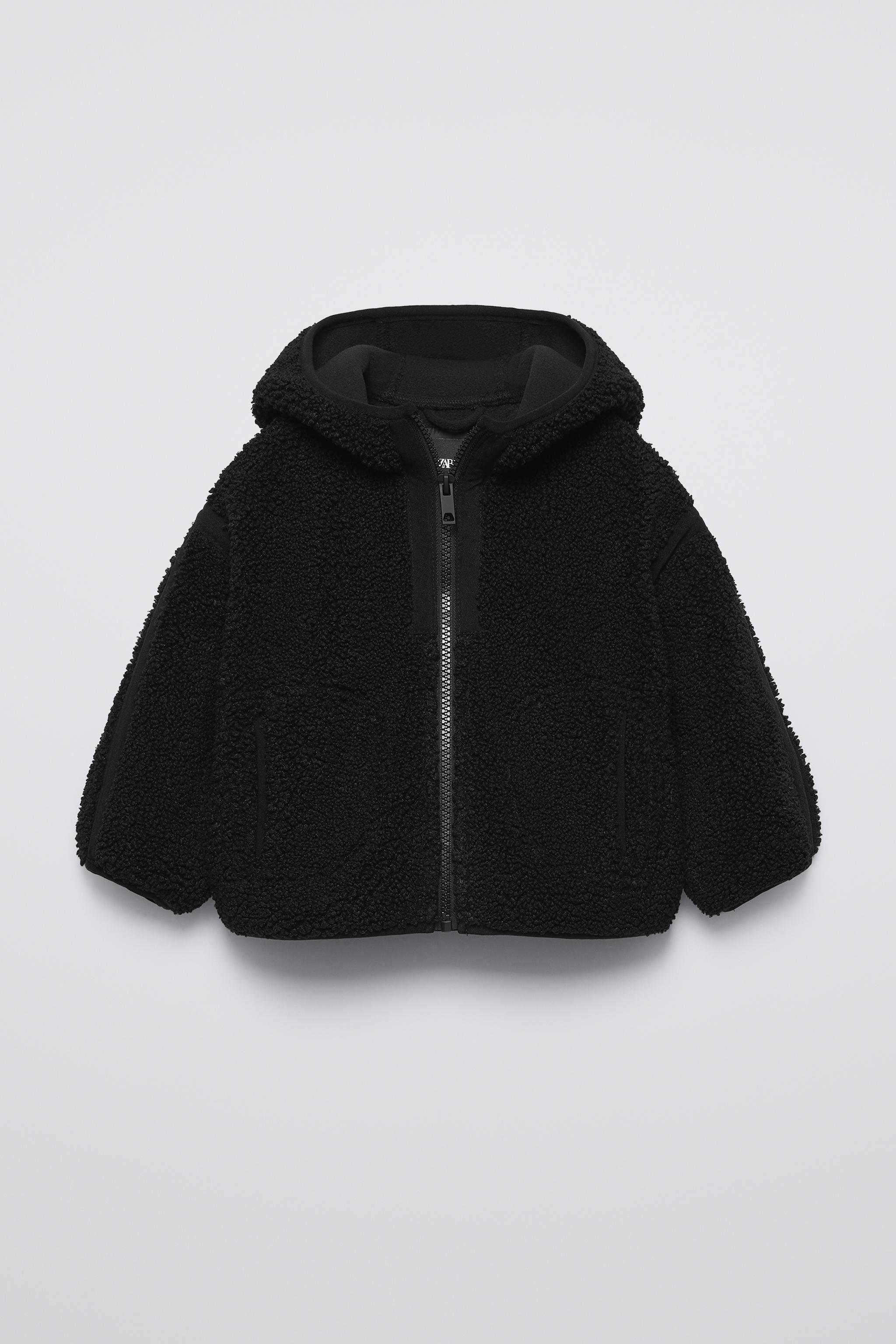  Ветровка и Легкая Куртка ZARA HOODED FLEECE JACKET ZARA