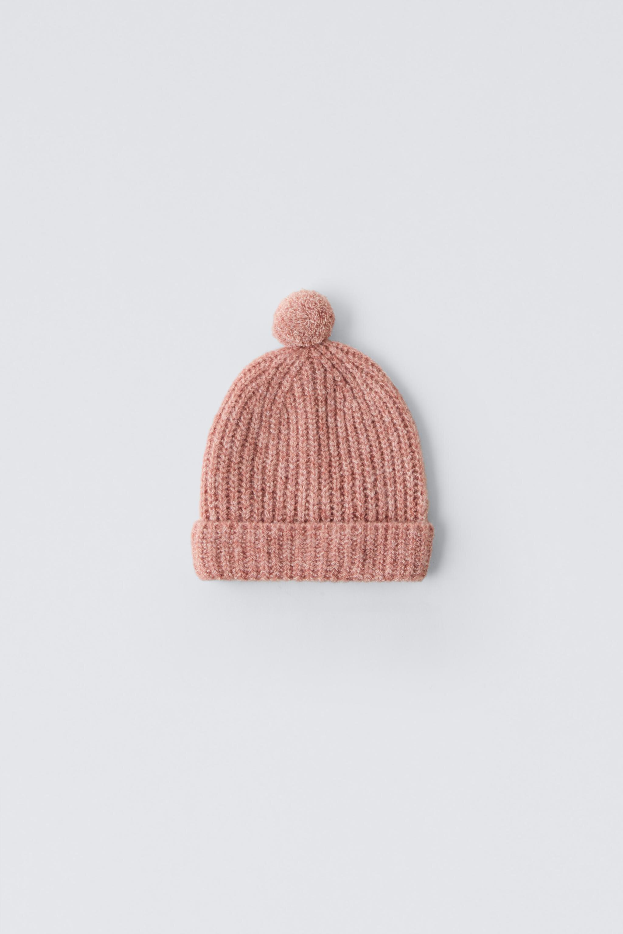 KNIT HAT WITH POMPOM ZARA